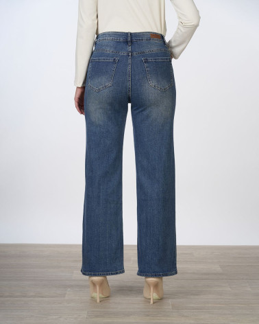 Jeans straight fit in denim chiaro