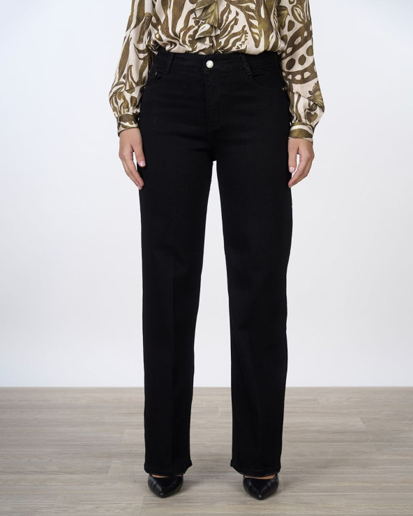 Jeans straight fit nero