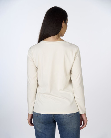 T-shirt ghiaccio con stampa frontale