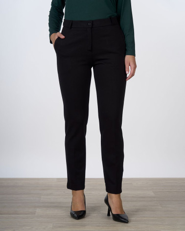 Pantaloni slim fit in punto milano