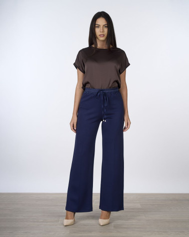 Pantaloni ampi con elastico e coulisse