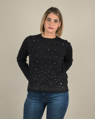 Maglia con strass degradé