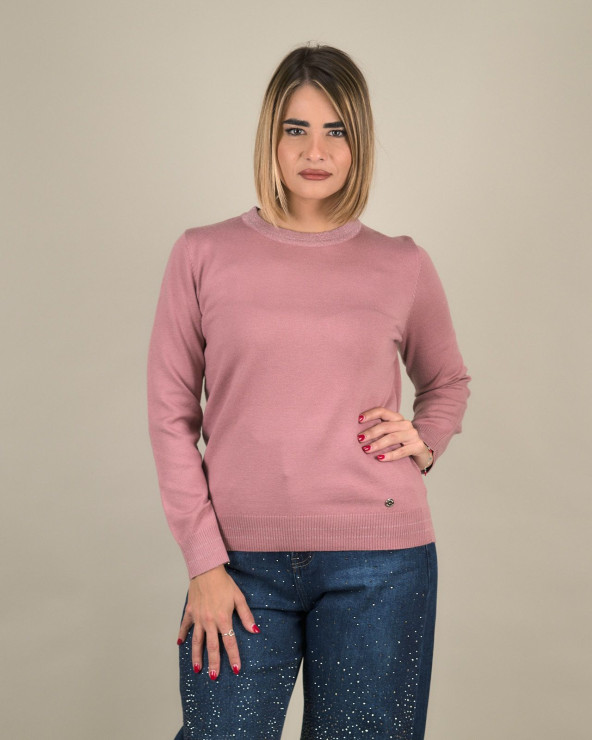 Maglia girocollo con...