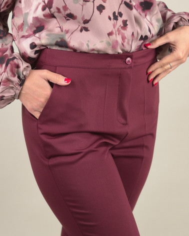 Pantaloni capri in mano lana