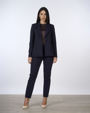 Giacca monopetto in mano lana