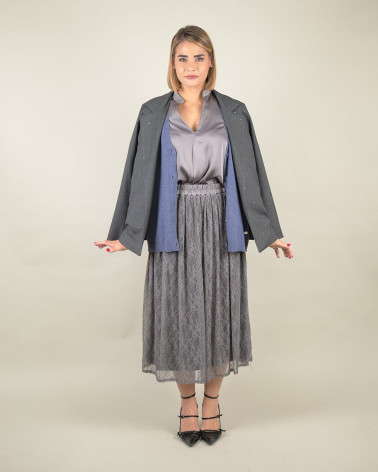 Cardigan scollo a V con bottoni