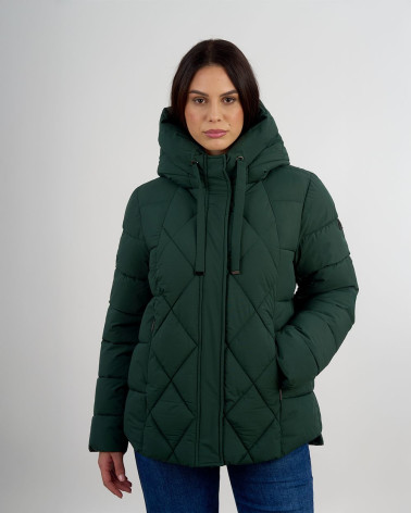 Piumino trapuntato con cappuccio