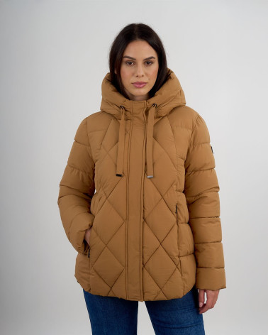 Piumino trapuntato con cappuccio