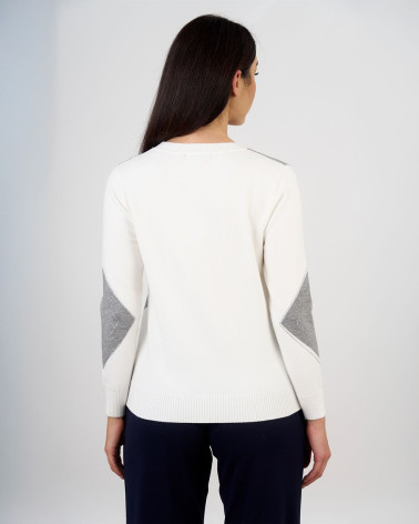 Maglia con motivo geometrico a rombi
